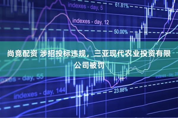 尚竞配资 涉招投标违规，三亚现代农业投资有限公司被罚